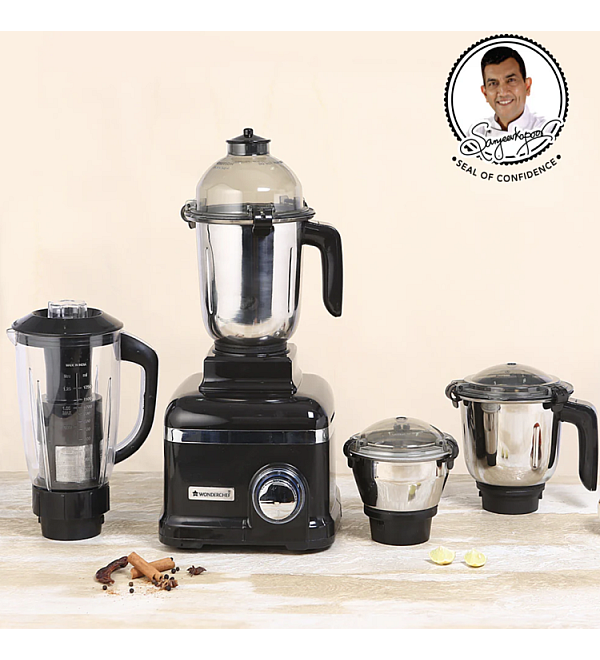 Sumo Mixer Grinder with 4 Stainless Steel Jars, 1000 W in Black